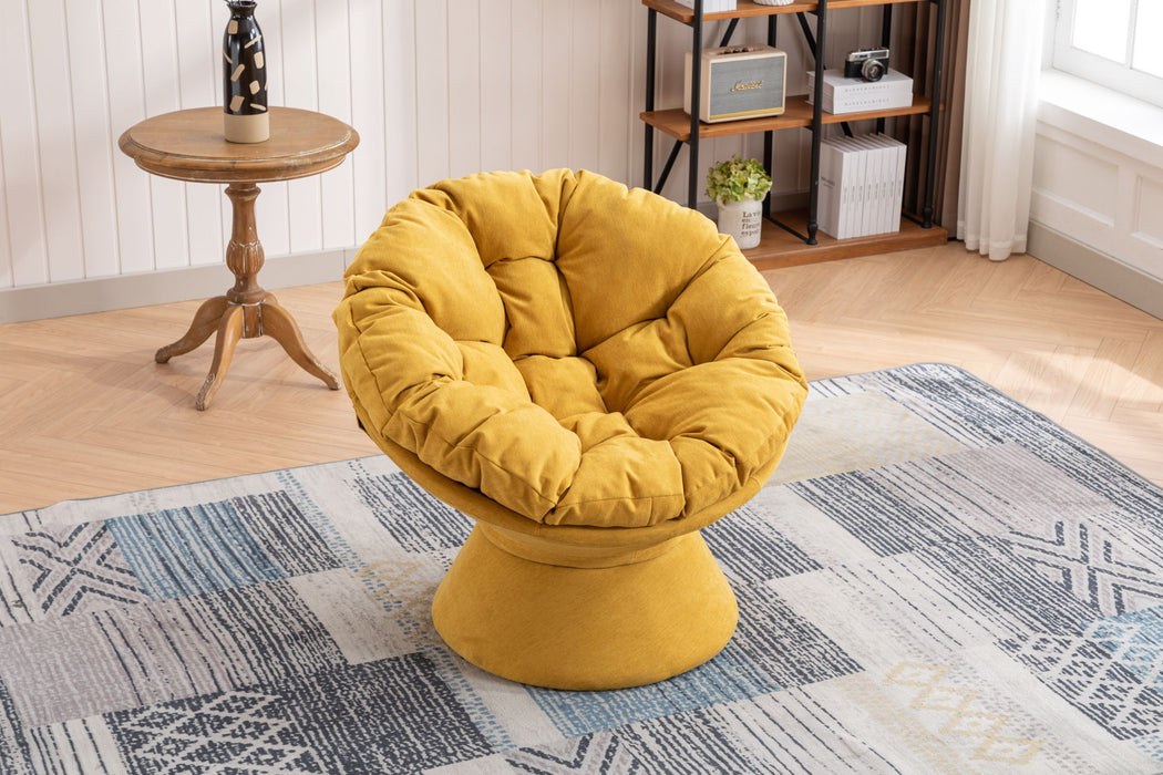 Oversized Swivel Accent Chair, 360 Swivel Barrel Chair, Papasan Chair For Living Room Bedroom