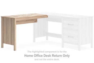 Battelle - Home Office Desk Return - Tan Signature Design by Ashley®