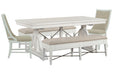 Heron Cove - Extendable Trestle Dining Table Set Magnussen Furniture