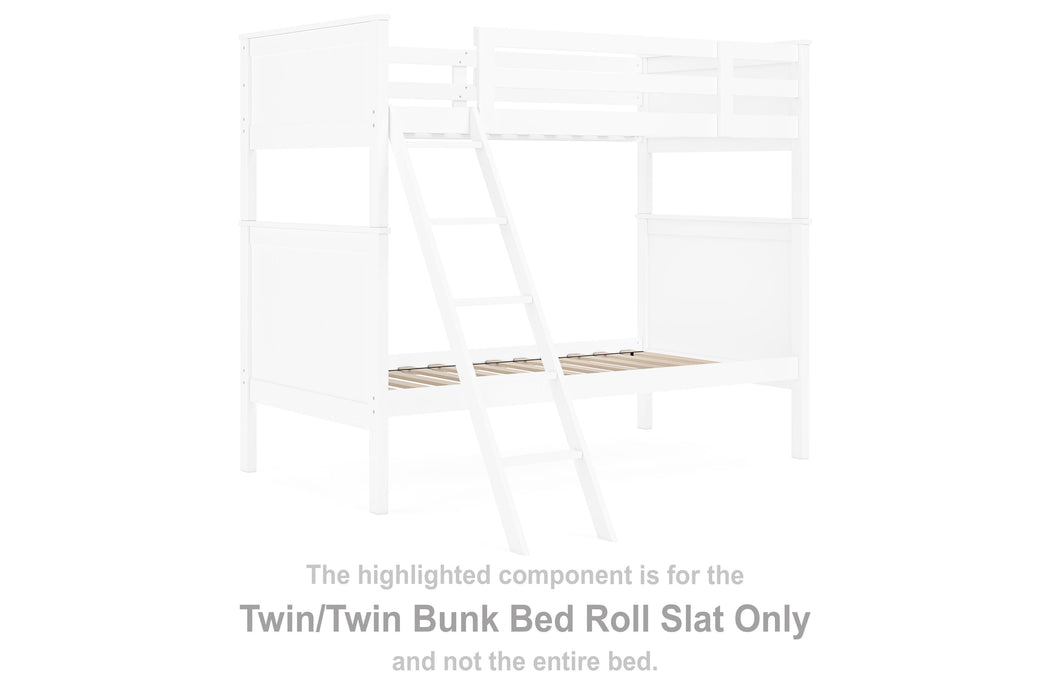 Nextonfort - White - Twin/twin Bunk Bed Roll Slat