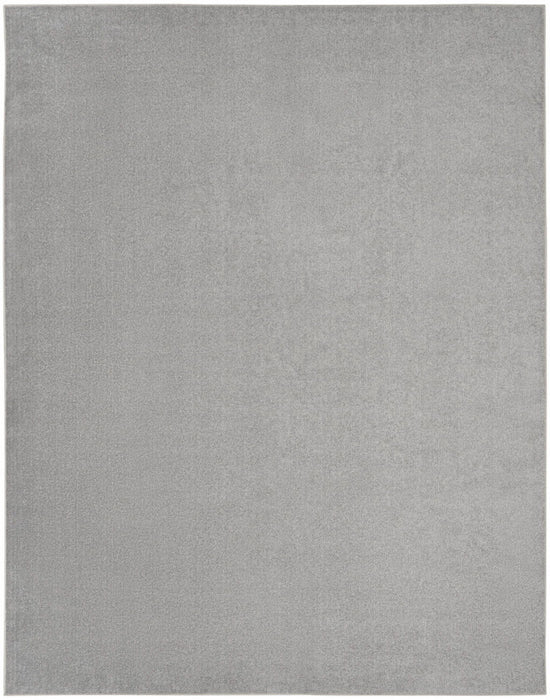 10' X 14' Non Skid Indoor / Outdoor Area Rug - Silver Gray