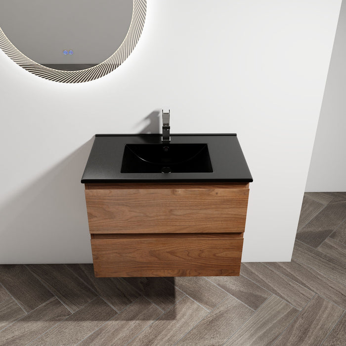 Wall Mounted Bathroom Vanity With Sink, 2 Soft Close Drawers Home Essentials