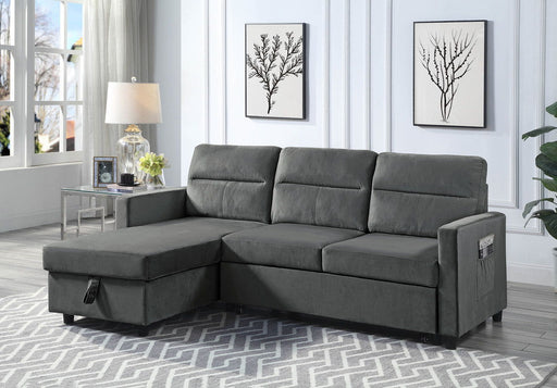 Ivy - Reversible Sleeper Sectional Sofa With Storage Chaise And Side Pocket Lilola Home