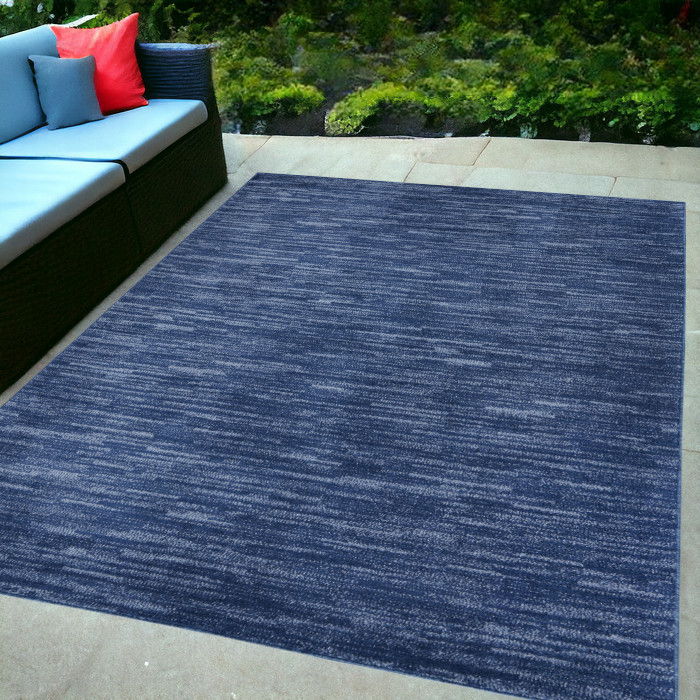 6' X 9' Indoor / Outdoor Area Rug - Blue