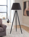 Orhan - Wood Floor Lamp - Black Signature Design by Ashley®