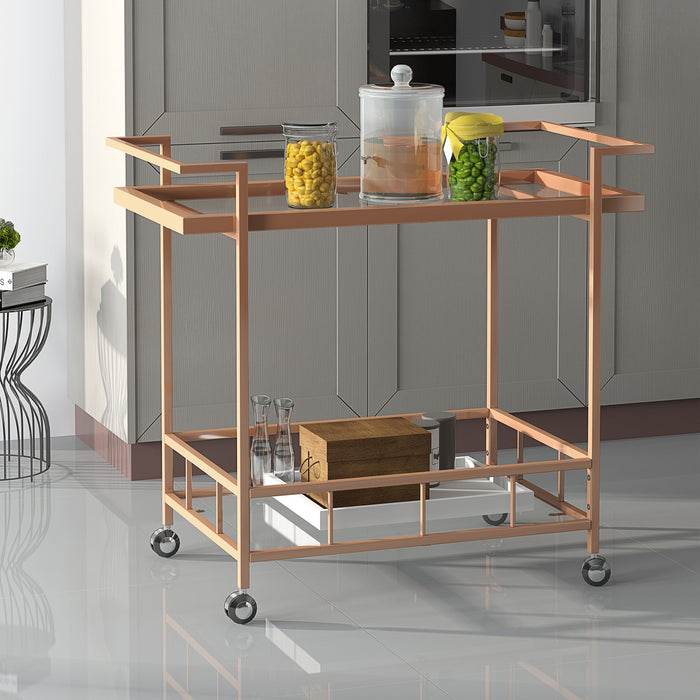 Selby Bar CarT-Rose Gold