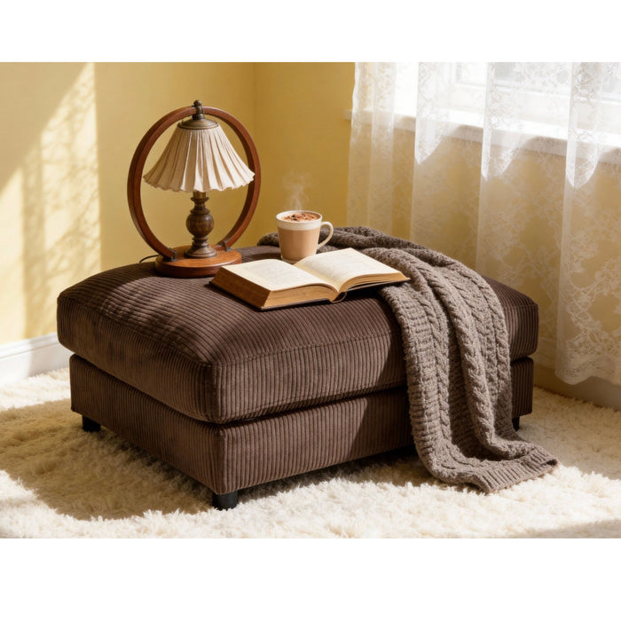Upholstered Rectangle Ottoman Home Essentials