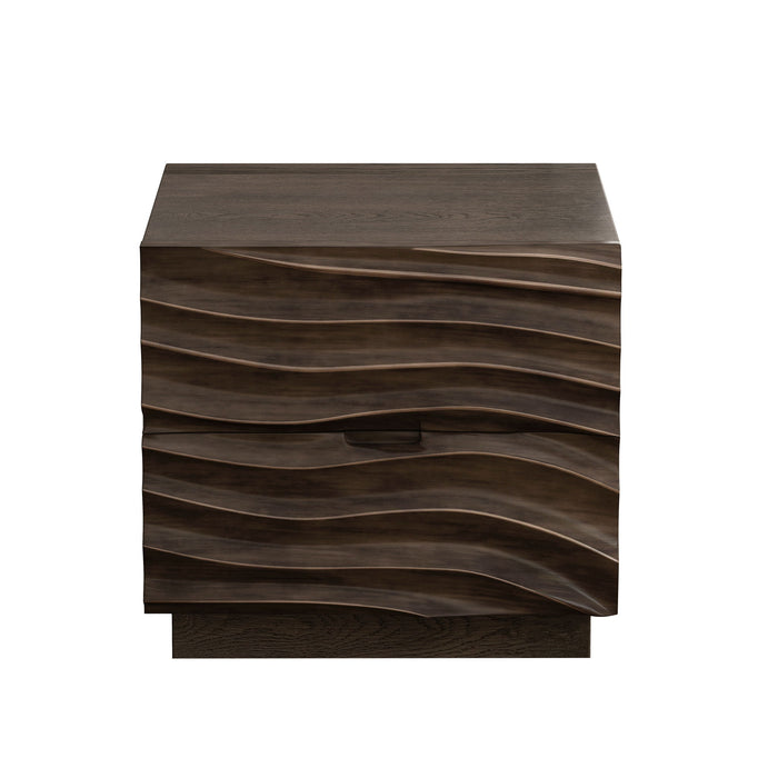 Nightstand With 2 Drawers, No Handles Home Essentials