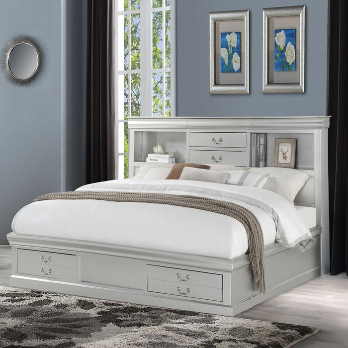 Louis Philippe III - Bed w/Storage