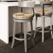 Stool With Natural Seagrass Seat Home Essentials