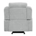 Galya - Motion Glider Recliner - Light Gray Chenille ACME