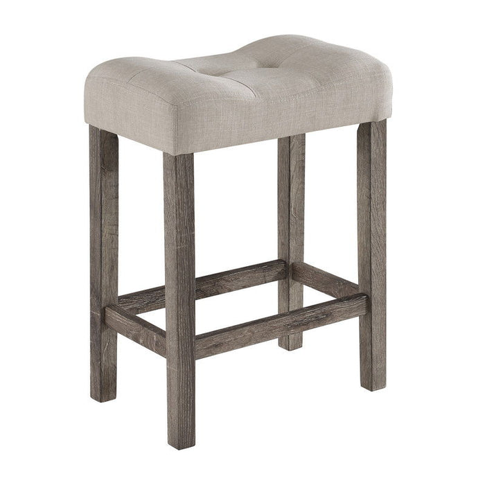 Lucian - Counter Height Pub Table With Tufted Stools Lilola Home