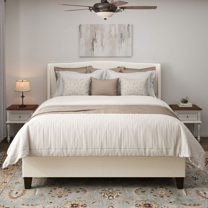 Platform Bed Frame With Tall Headboard And High Footboard Home Essentials