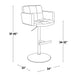 Stout - Contemporary Adjustable Barstool With Swivel Lumi Source