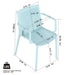 4 Modern Stackable Armchair Matched With Long Table Home Essentials