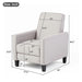 Upholstered Push Back Recliner Chair For Living Room Noble House