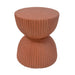 Side Table With Speckled Ribbed Texture Noble House