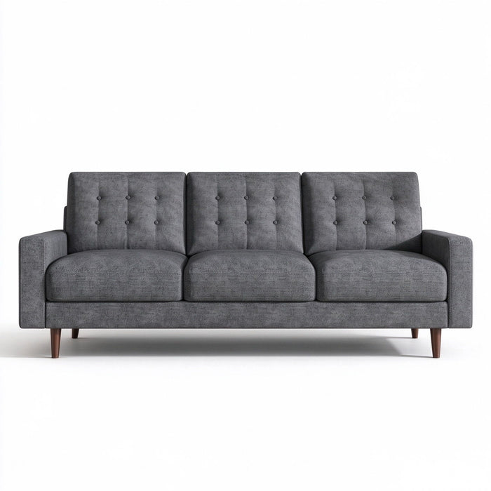 3 Seat Sofa Couch With Tufted Back Upholstered Couch For Living Room US Pride