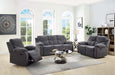 Kalen - Motion Loveseat - Gray Chenille ACME