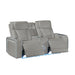 Electra - Power Reclining Loveseat With Power Headrests, Console, Speakers, Massage, LED Lighting And USB Control Matrix Furniture Group