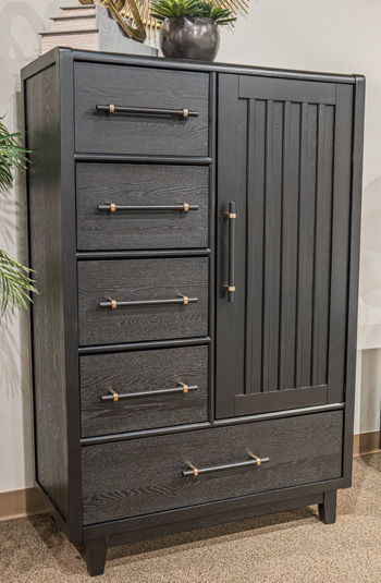 Haldenwick - Door Chest - Black Signature Design by Ashley®