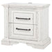 2 Drawer Nightstand With Dual USB Charging Ports - Vintage Furniture Max