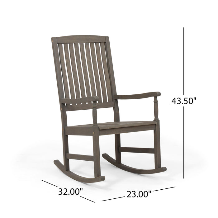 Outdoor Rocking Chair - Gray