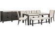 Plum Creek - 9 Piece Rectangular Dining Table Set Magnussen Furniture