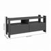 TV Stand For TVs Up To 55" With Open Shelves And 2 Drawers - Carbon Gray Home Essentials