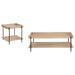 Grantham - 2 Piece Rectangular Coffee And End Table Set - Natural Furniture Max