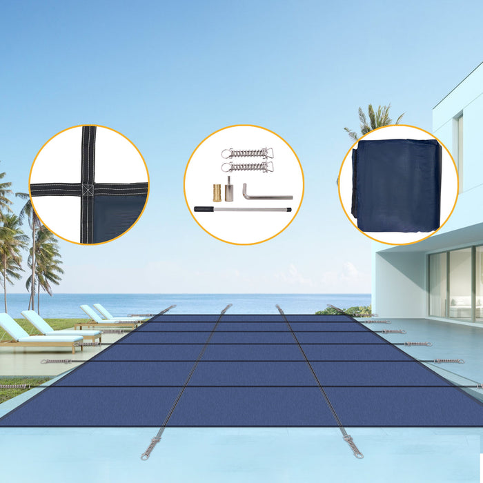 16 X 32 Ft Inground Pool Safety Cover, Rectangle
