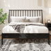 Bohemian Platform Bed With Tall Headboard Hearth and Haven