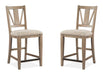 Paxton Place - Counter Chair With Upholstered Seat (Set of 2) - Dovetail Gray Magnussen Furniture