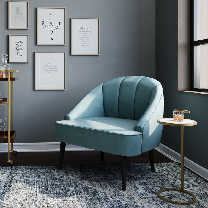 Brook - C Side Table - White / Gold Simpli-Home