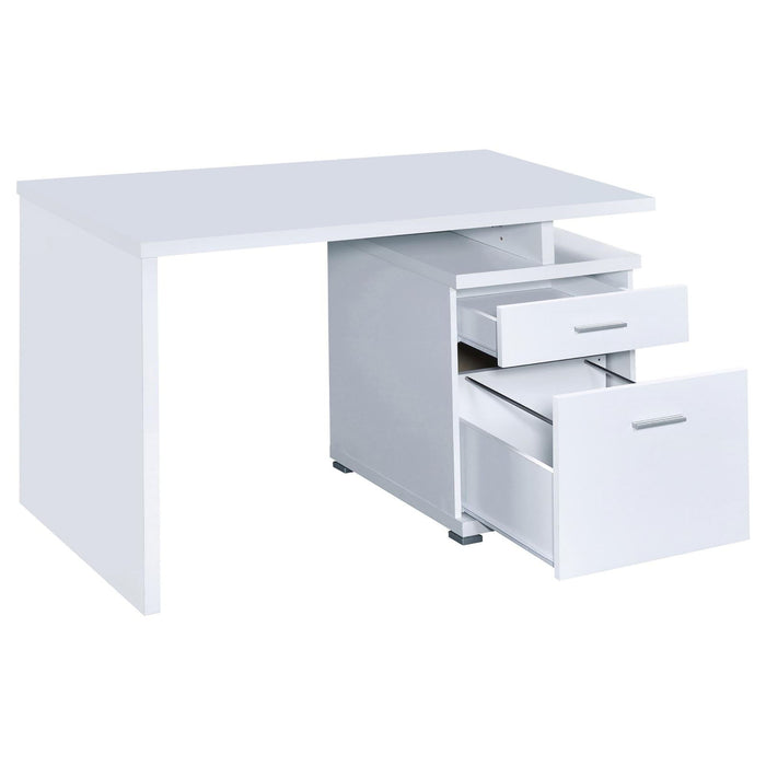2 Drawer Reversible Office Desk With Modular Design Furniture Max