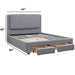 Contemporary Upholstered Bed With Storage Drawers Home Essentials