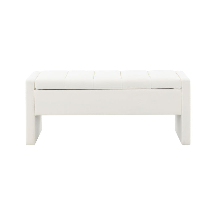 Modern Upholstered Large Bed End Bench With Storage Home Essentials