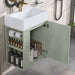 Modern Bathroom Vanity With Sink, Diamond Pattern Doors Hearth and Haven