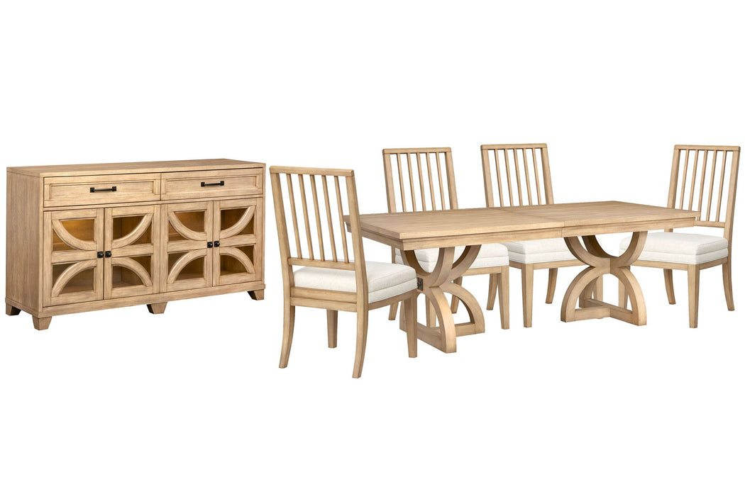 Coventry - Extendable Trestle Dining Table Set Magnussen Furniture