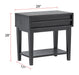 Lindon - Dark Open Nightstand - Coffee Bean Magnussen Furniture