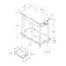 Accent End Table, Storage Drawer, Traditional - Espresso 8th Street