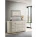 Santiago - 6 Drawer Dresser - Ivory Furniture Max
