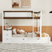 Bunk Bed With Twin Size Trundle, Storage And Desk DreamHaus