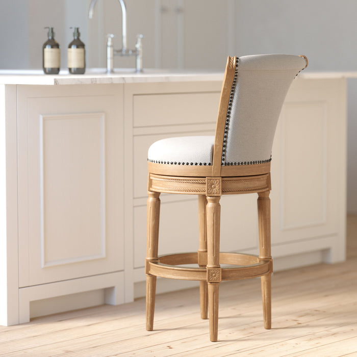 Swivel Barstool With High-Back Home Essentials