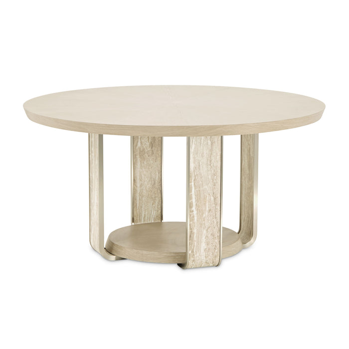 Lotus Bay - 60" Round Dining Table - Sand