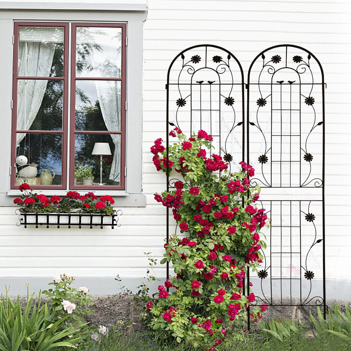 Metal Garden Trellis Rustproof Trellis For Climbing Plant Outdoor Flower Support Daily Nest