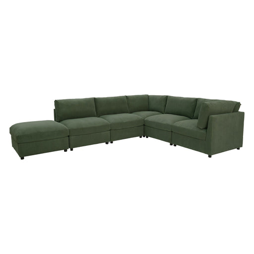 Reversible Modular Sectional & Custom Configuration And Premium Upholstery - Dark Green Home Essentials