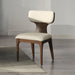 Koen - Side Chair (Set of 2) - Beige / Brown Oak ACME