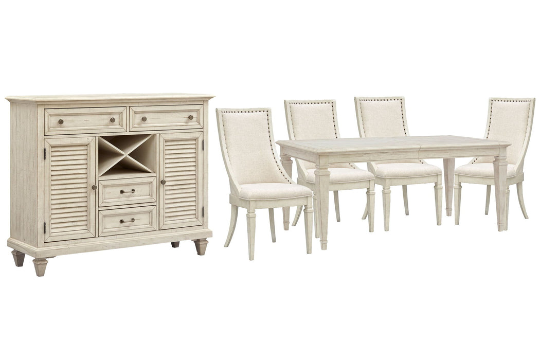 Newport - 6 Piece Extendable Rectangular Dining Table Set Magnussen Furniture