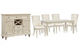 Newport - 6 Piece Extendable Rectangular Dining Table Set Magnussen Furniture
